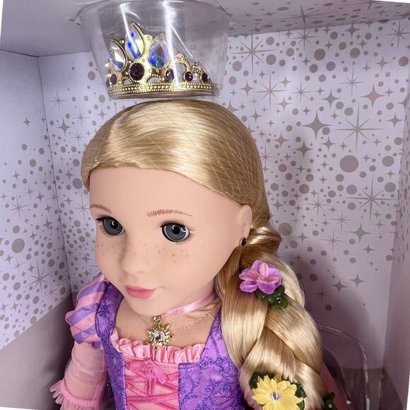 NEW American Girl Disney PRINCESS RAPUNZEL DOLL + Swarovski Limited Edition Box! - Picture 10 of 16